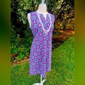 Talbots Pink and Blue Floral dress